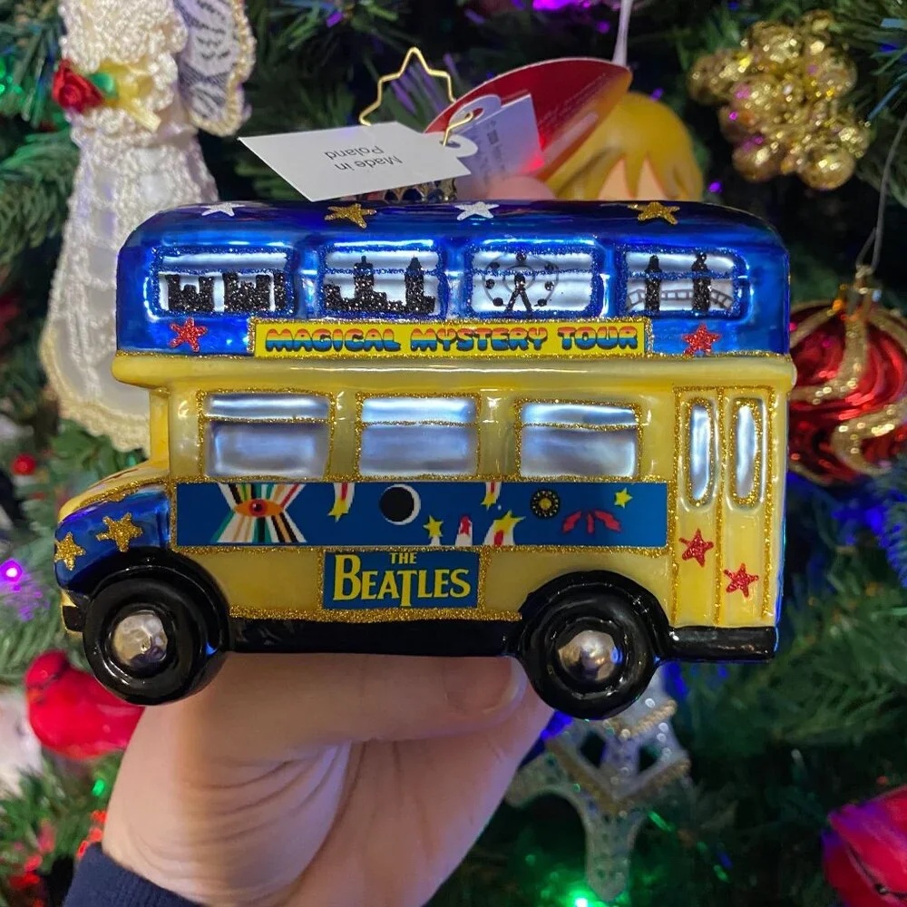 Christopher Radko The Beatles‎ Psychedelic Magical Mytery Bus tree ORNAMENT NEW